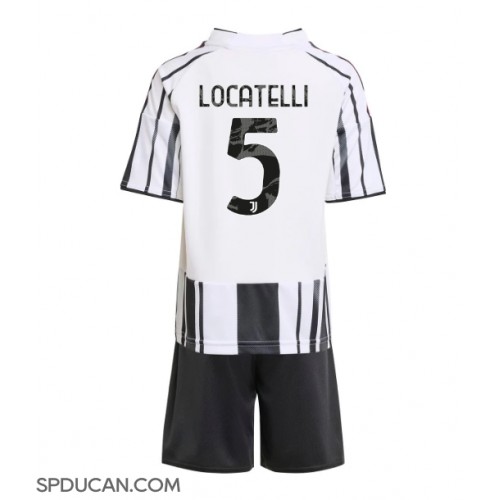 Dječji Nogometni Dres Juventus Manuel Locatelli #5 Domaci 2025-26 Kratak Rukav (+ Kratke hlače)